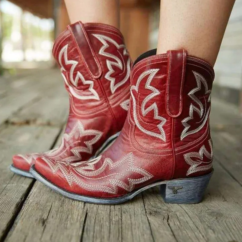 Celia Botines Cowboy Bordados