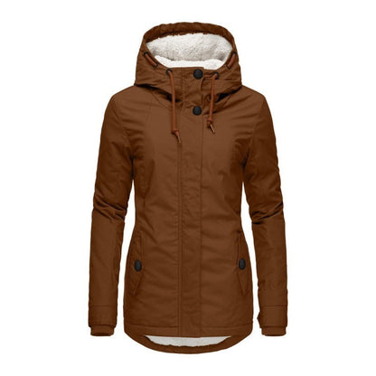 Parka Livigno — Acolchada con Interior de Sherpa y Capucha