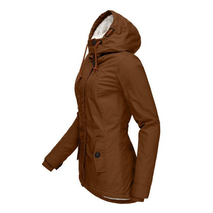 Parka Livigno — Acolchada con Interior de Sherpa y Capucha