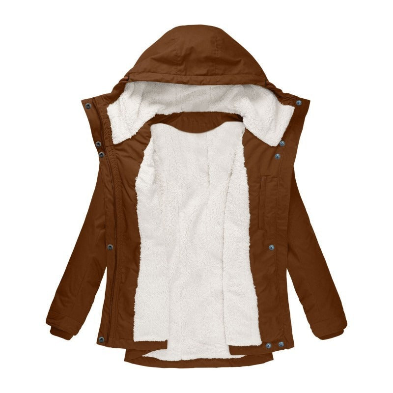 Parka Livigno — Acolchada con Interior de Sherpa y Capucha