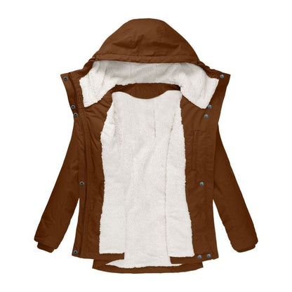 Parka Livigno — Acolchada con Interior de Sherpa y Capucha