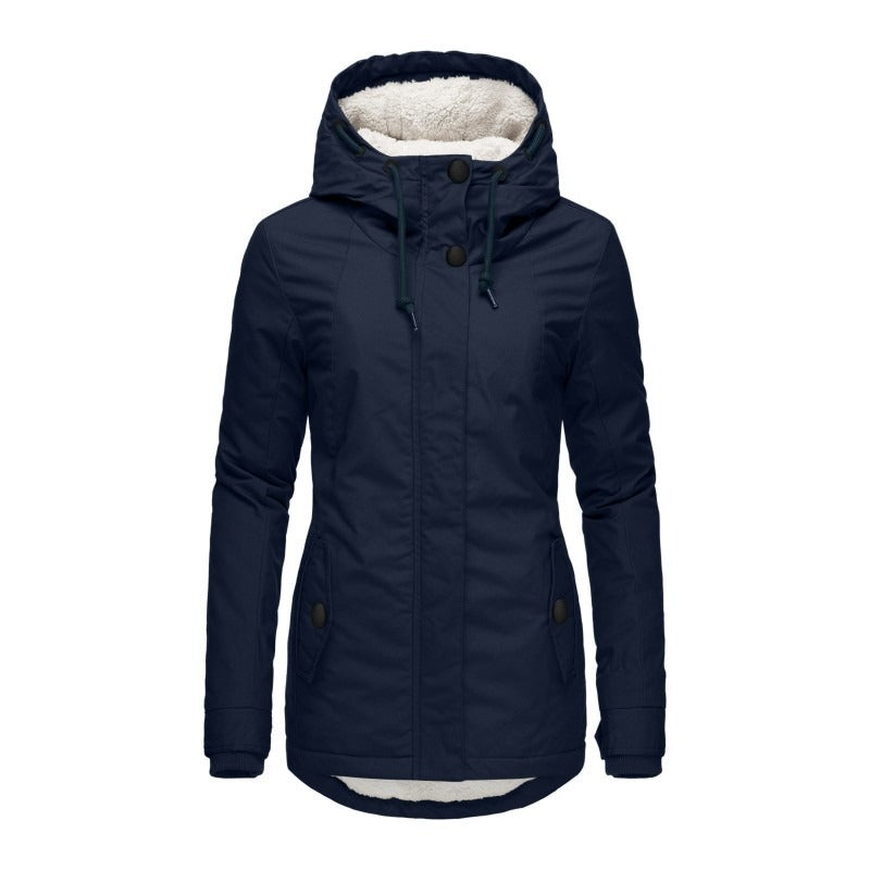 Parka Livigno — Acolchada con Interior de Sherpa y Capucha