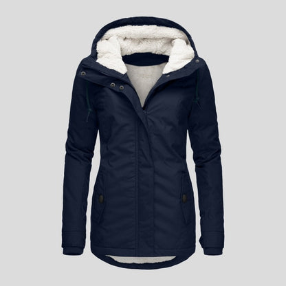 Parka Livigno — Acolchada con Interior de Sherpa y Capucha
