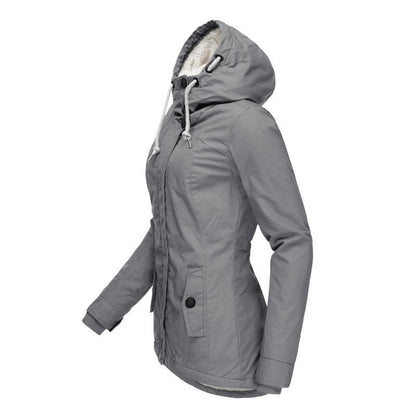 Parka Livigno — Acolchada con Interior de Sherpa y Capucha