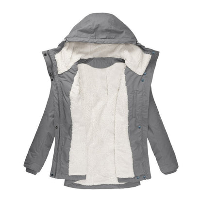 Parka Livigno — Acolchada con Interior de Sherpa y Capucha