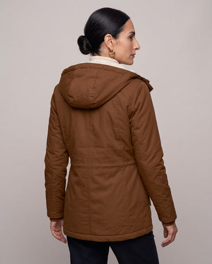 Parka Livigno — Acolchada con Interior de Sherpa y Capucha
