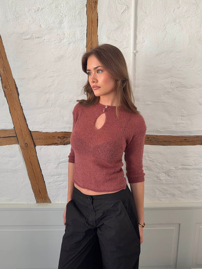 Blusa abierta - Rosa