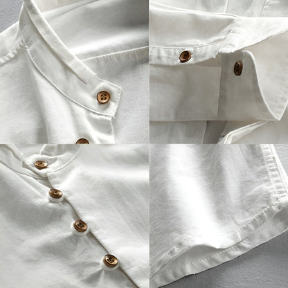 Andrés™ Camisa de estilo japonés – Diseño moderno y minimalista con sastrería de inspiración japonesa