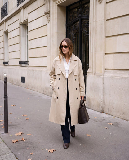 Gabardina Eleonora — Larga Cruzada Oversize